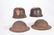 Four WWI and WWII era German and American helmuts. - 3