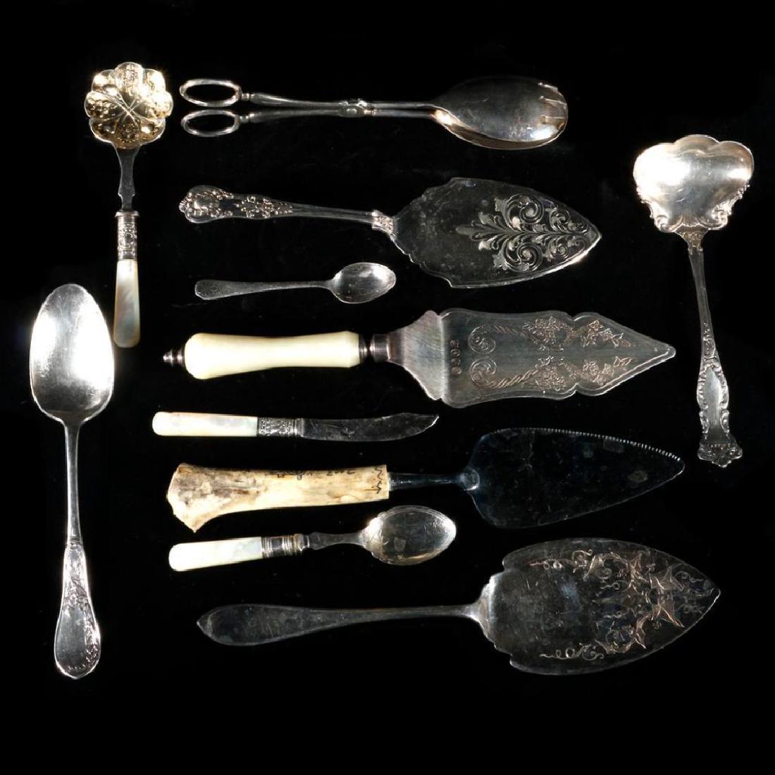 Lot of silver plate flatware. (1 of 12)