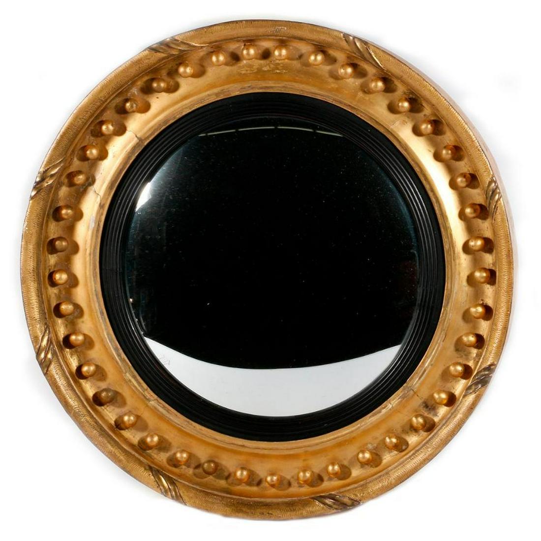 A late 18th/early19th century gilt frame bull's eye (1 of 4)