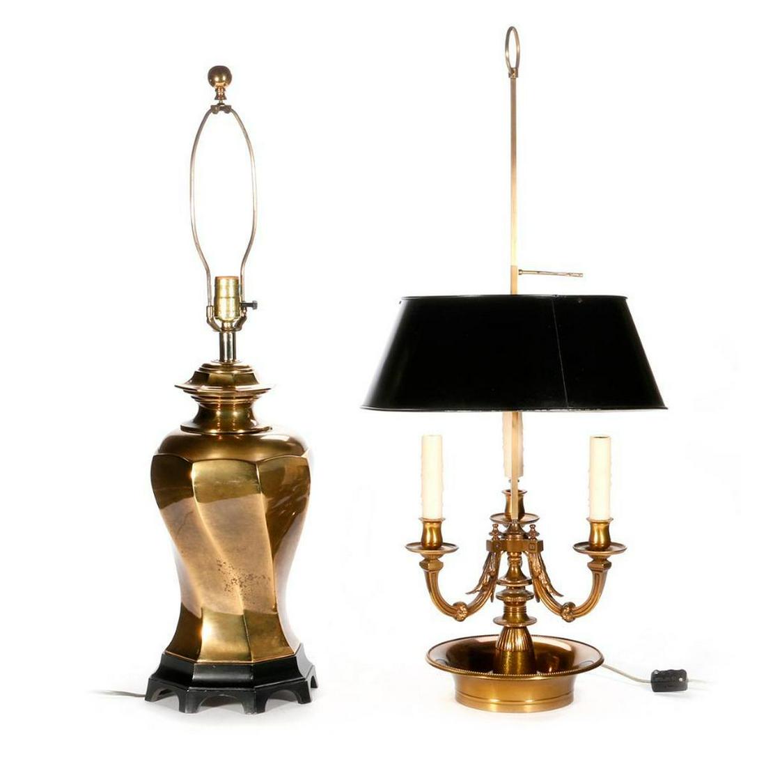 Two brass lamps. (1 of 7)