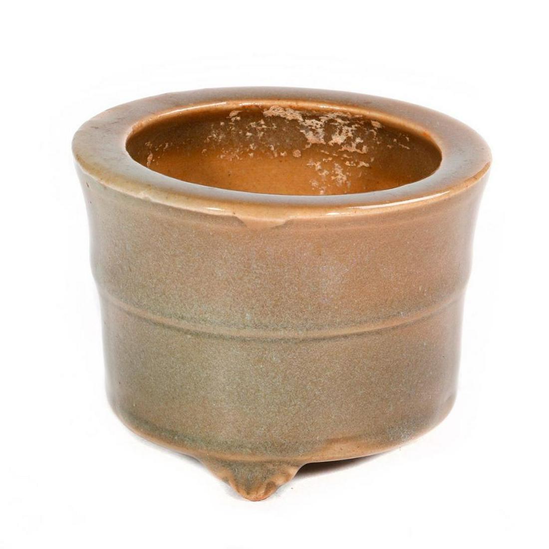 A Chinese Ming celadon censer. (1 of 5)