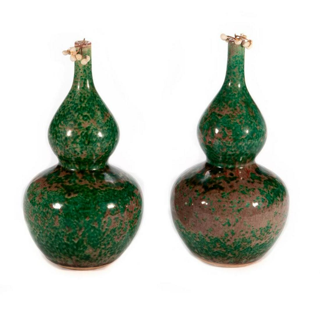 Two Chinese gourd jars. (1 of 6)