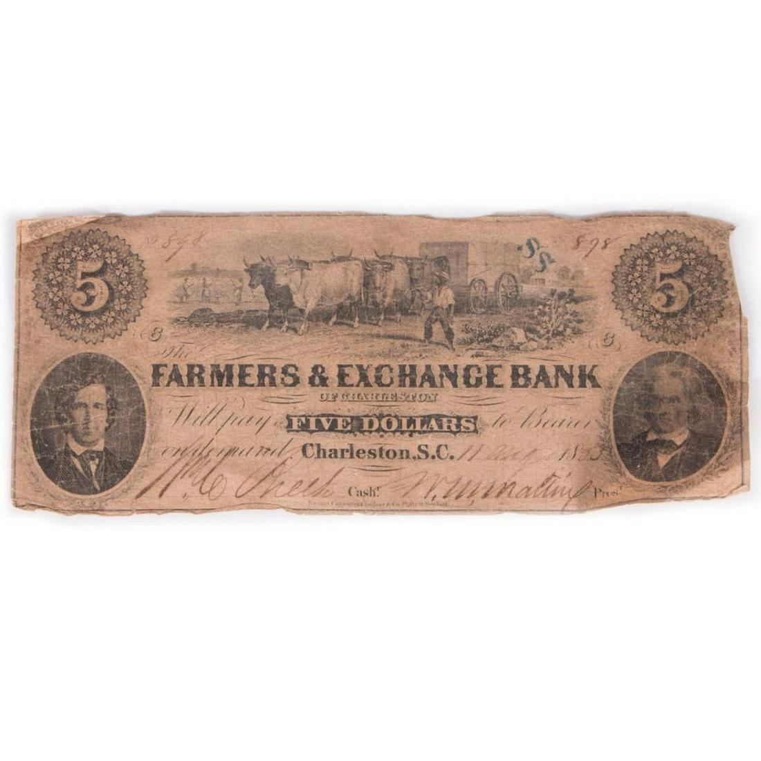 A five dollar American South Carolina Farmer's and (1 of 3)