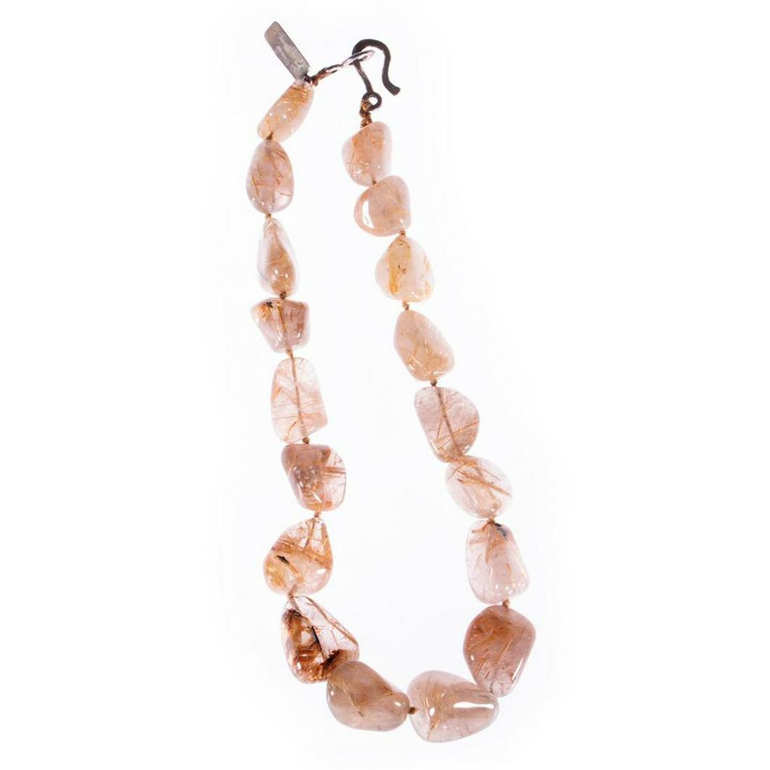 Rebecca Collins rutilated quartz and silver necklace (1 of 3)