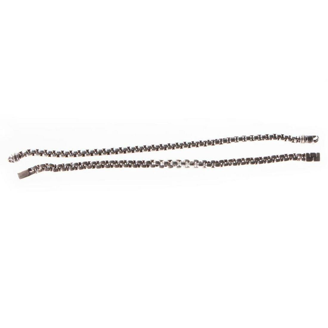 Two David Yurman & John Hardy sterling silver bracelets (1 of 3)