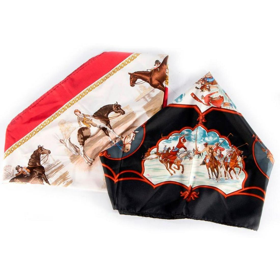 Two Vintage Hermes Paris Silk Scarves (1 of 12)