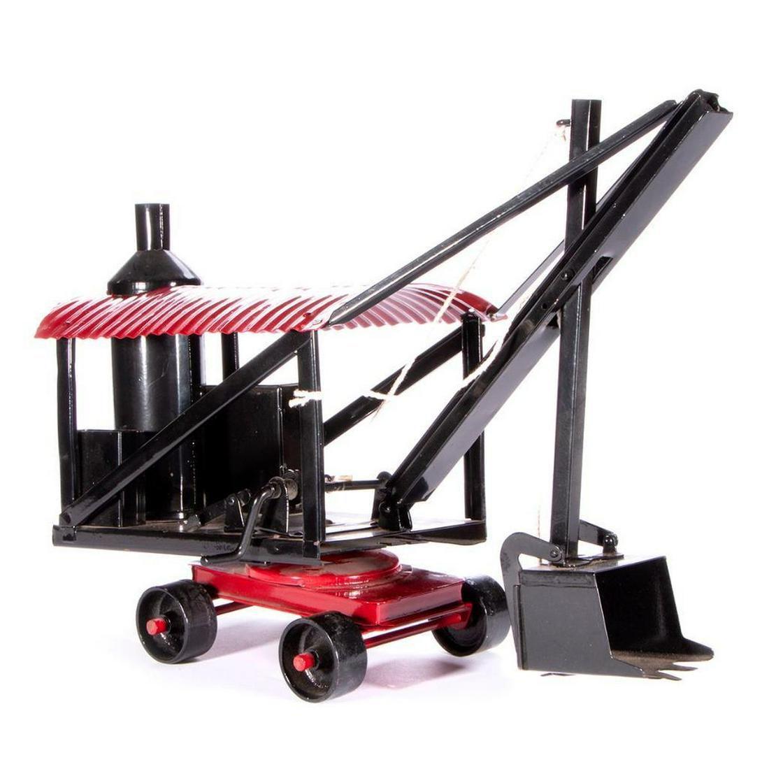 Vintage toy steam shovel.: Vintage toy steam shovel - The Buddy "L" line Quality Toys built by Moline Pressed Steel Co., East Moline, IL. 13 inches high x 19 x 6 3/4. Items are sold as is. Please inquire about condition if no