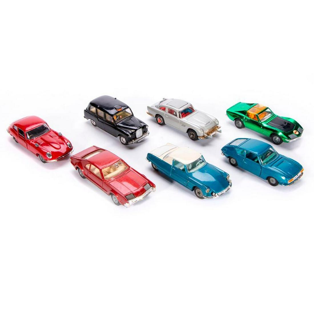 Seven Corgi toy cars. (1 of 6)