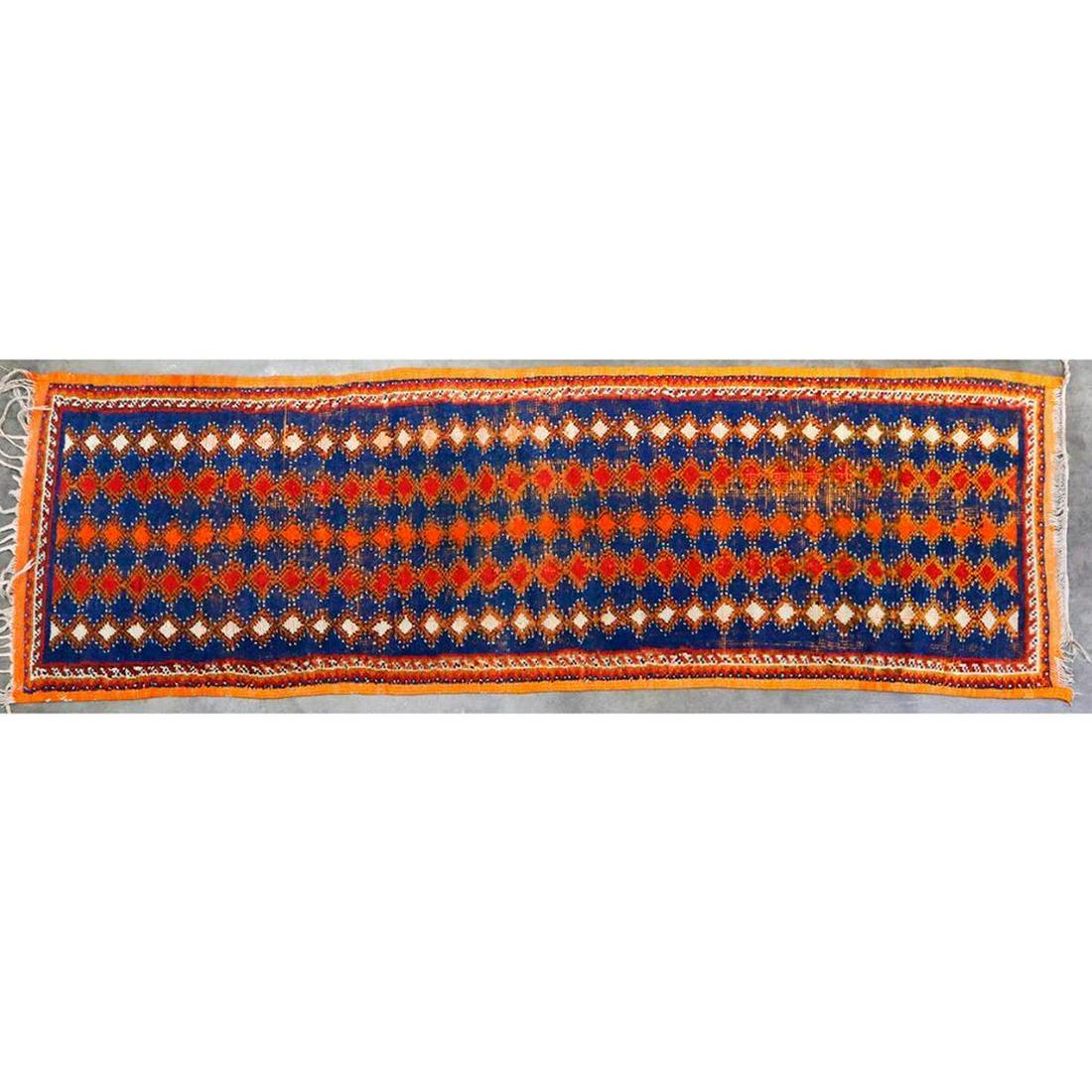 Middle Eastern runner: Third quarter 20th Century Middle Eastern runnerApproximately 85" x 27"