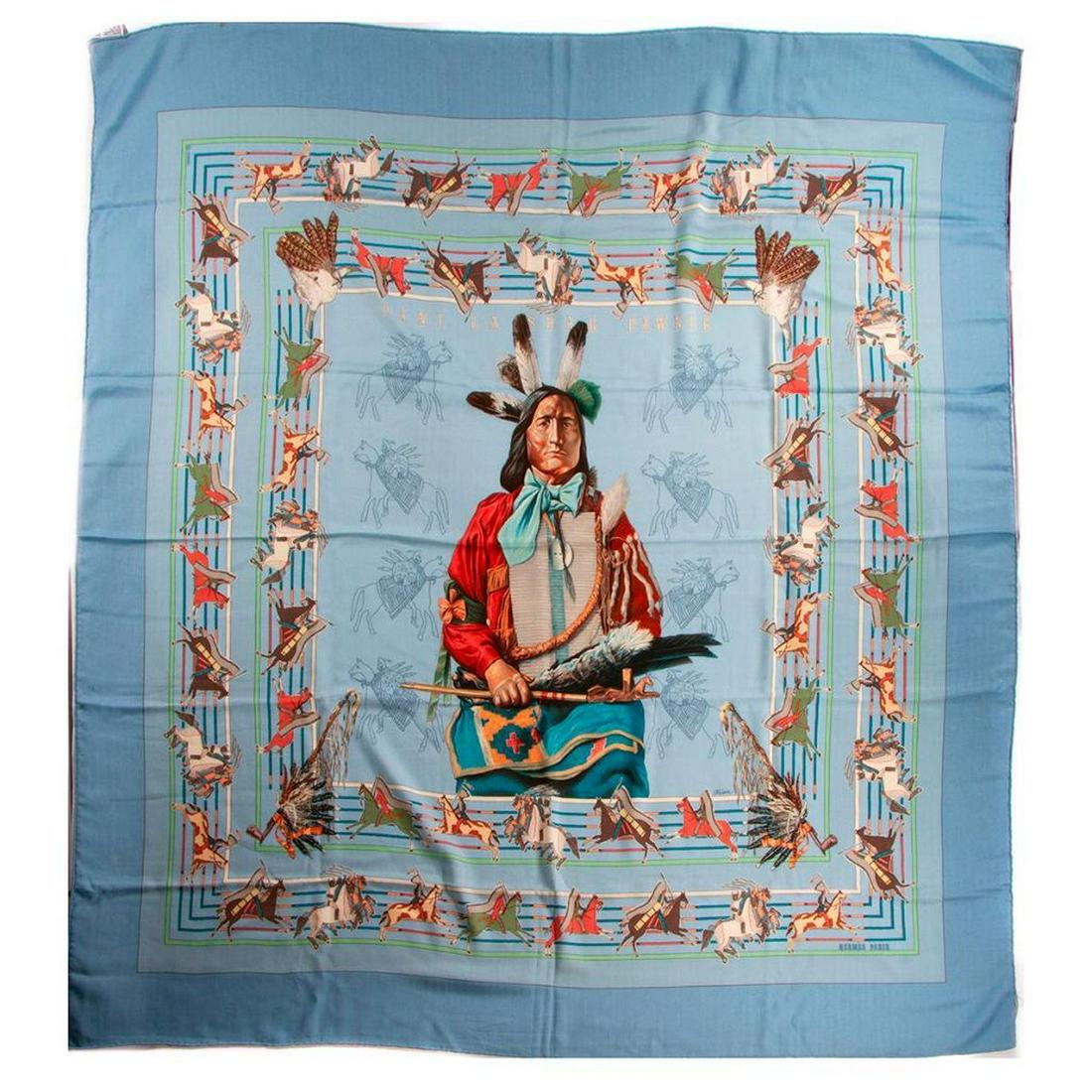 Hermes Cashmere & Silk Blend Shawl (1 of 4)