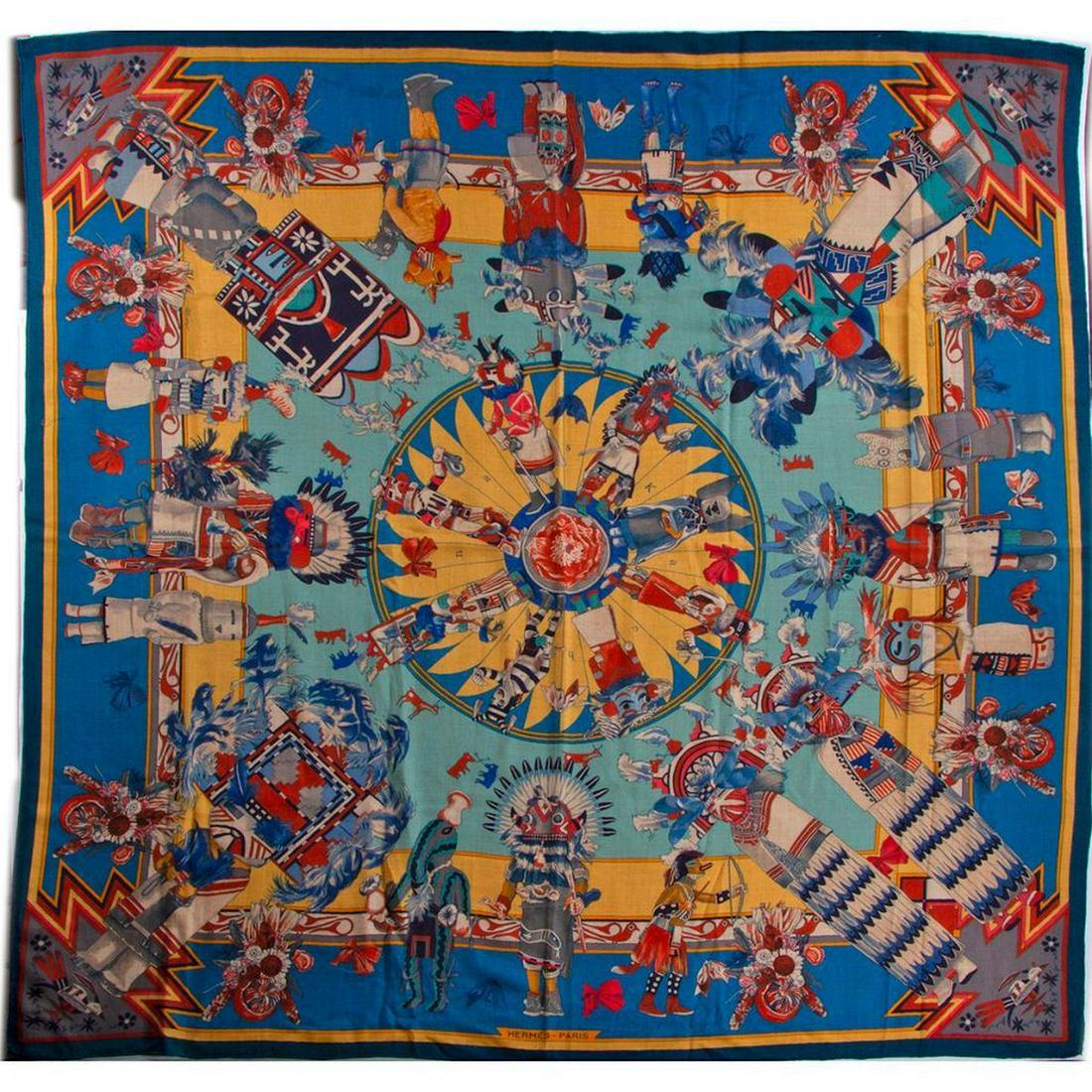 Hermes Cashmere & Silk Blend Shawl (1 of 6)