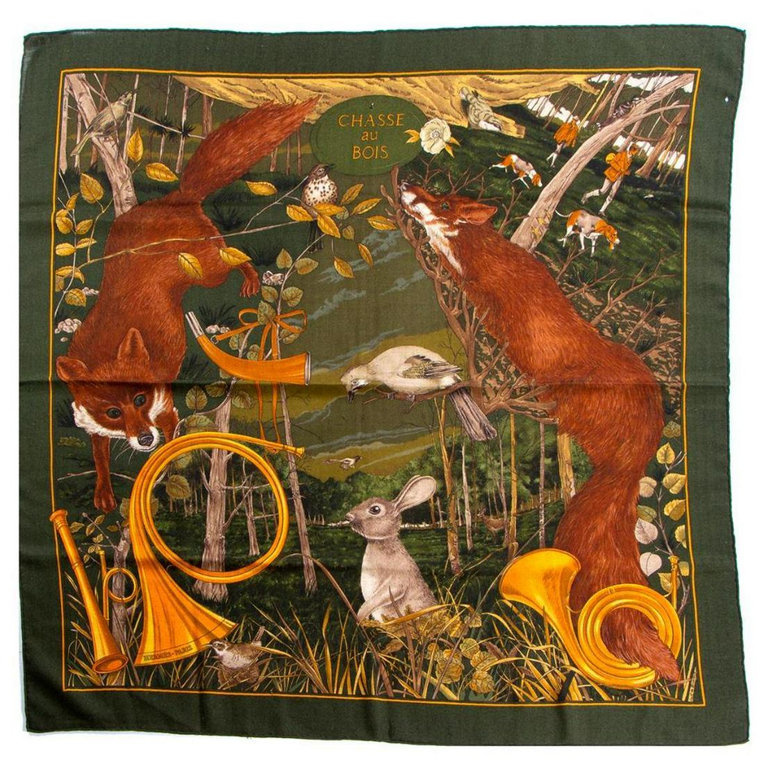 Hermes Cashmere & Silk Blend Scarf (1 of 7)