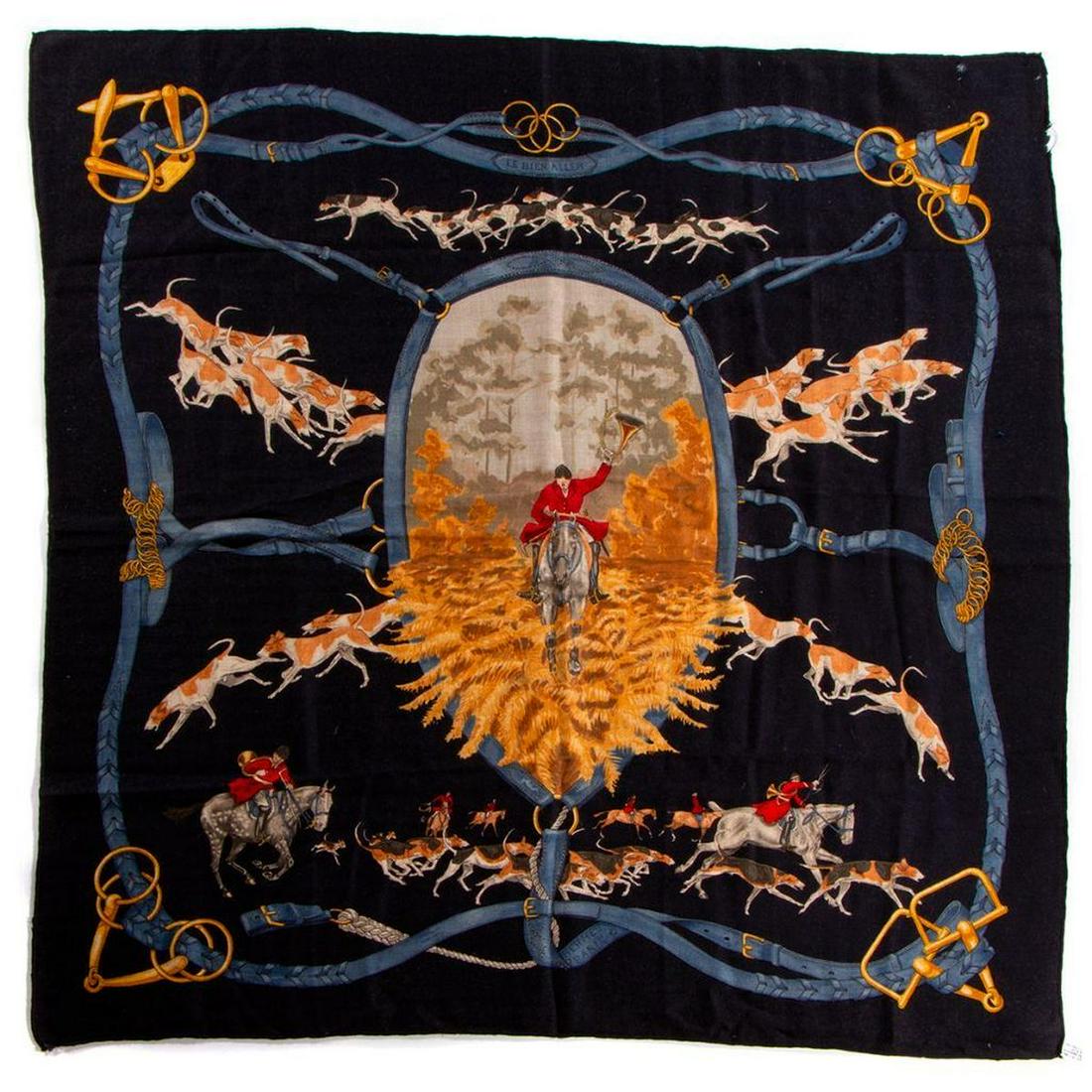 Hermes Cashmere & Silk Blend Scarf (1 of 10)