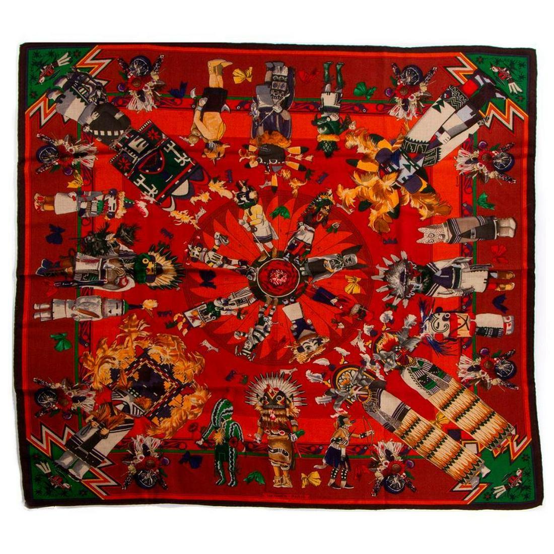 Hermes Cashmere & Silk Blend Scarf (1 of 3)