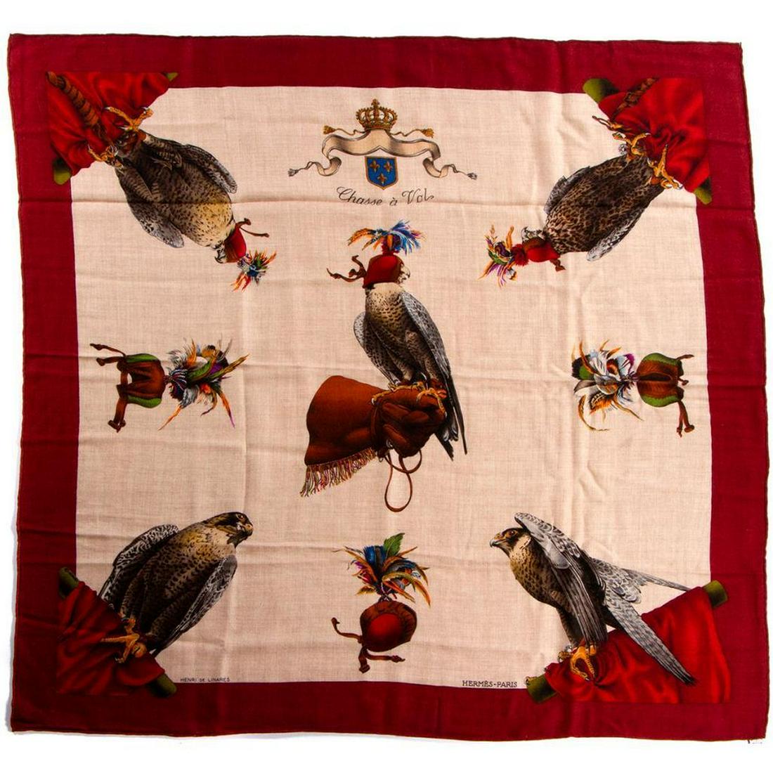 Hermes Cashmere & Silk Blend Scarf (1 of 3)