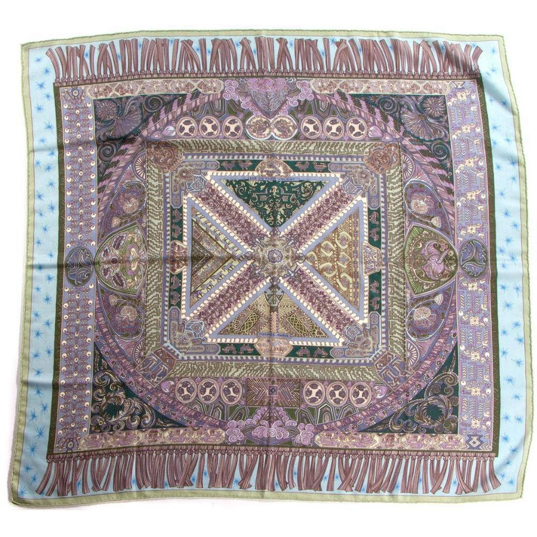 Hermes Cashmere & Silk Blend Scarf (1 of 4)