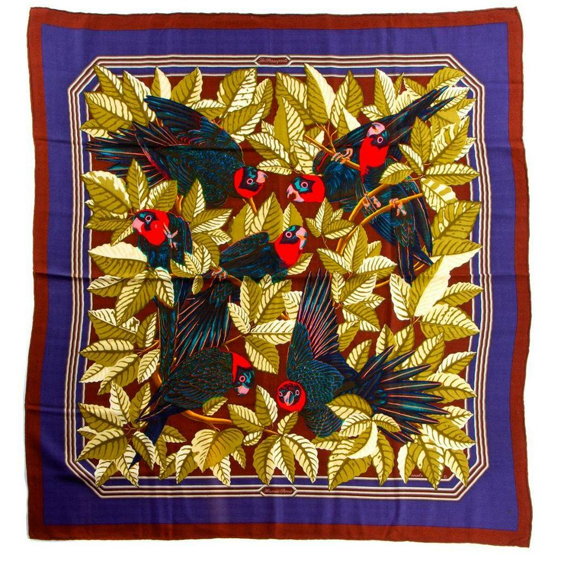 Hermes Cashmere & Silk Blend Scarf (1 of 4)