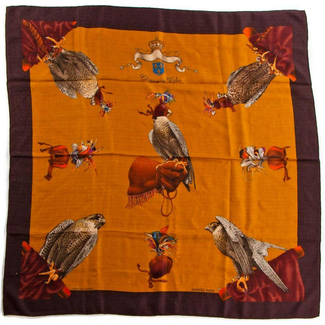 Hermes Cashmere & Silk Blend Scarf (1 of 4)