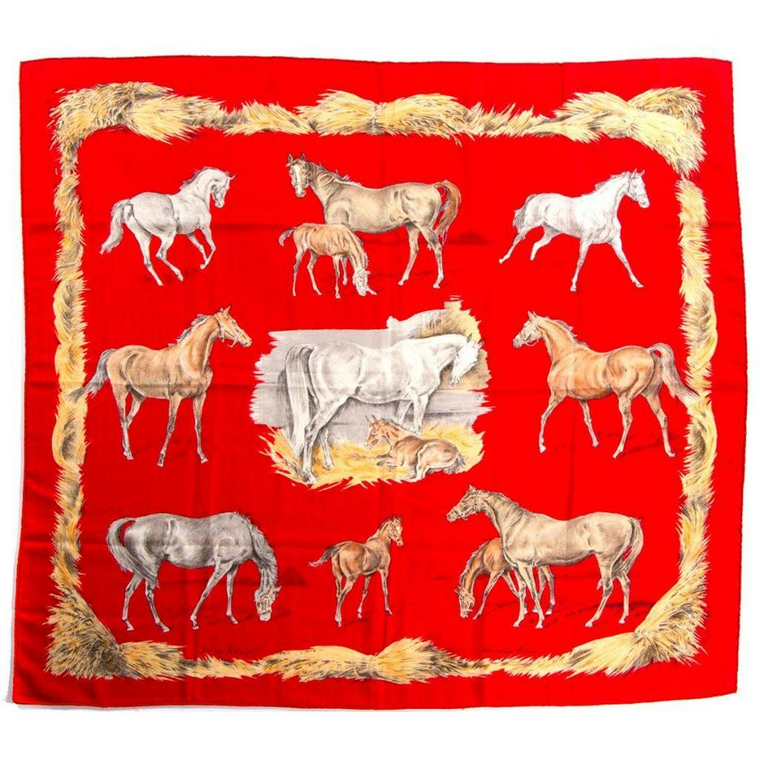 Hermes Cashmere & Silk Blend Scarf (1 of 4)