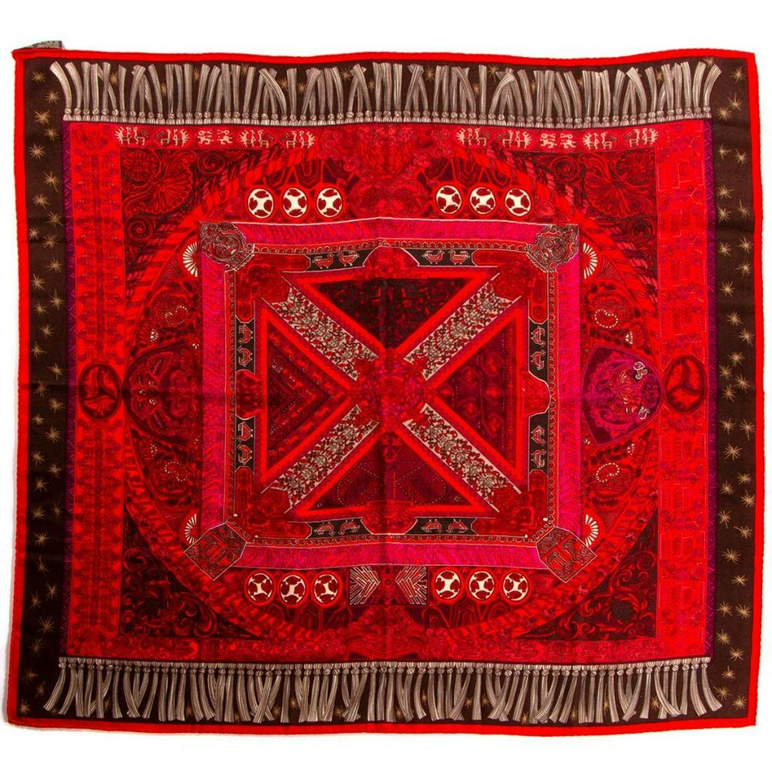 Hermes Cashmere & Silk Blend Scarf (1 of 3)