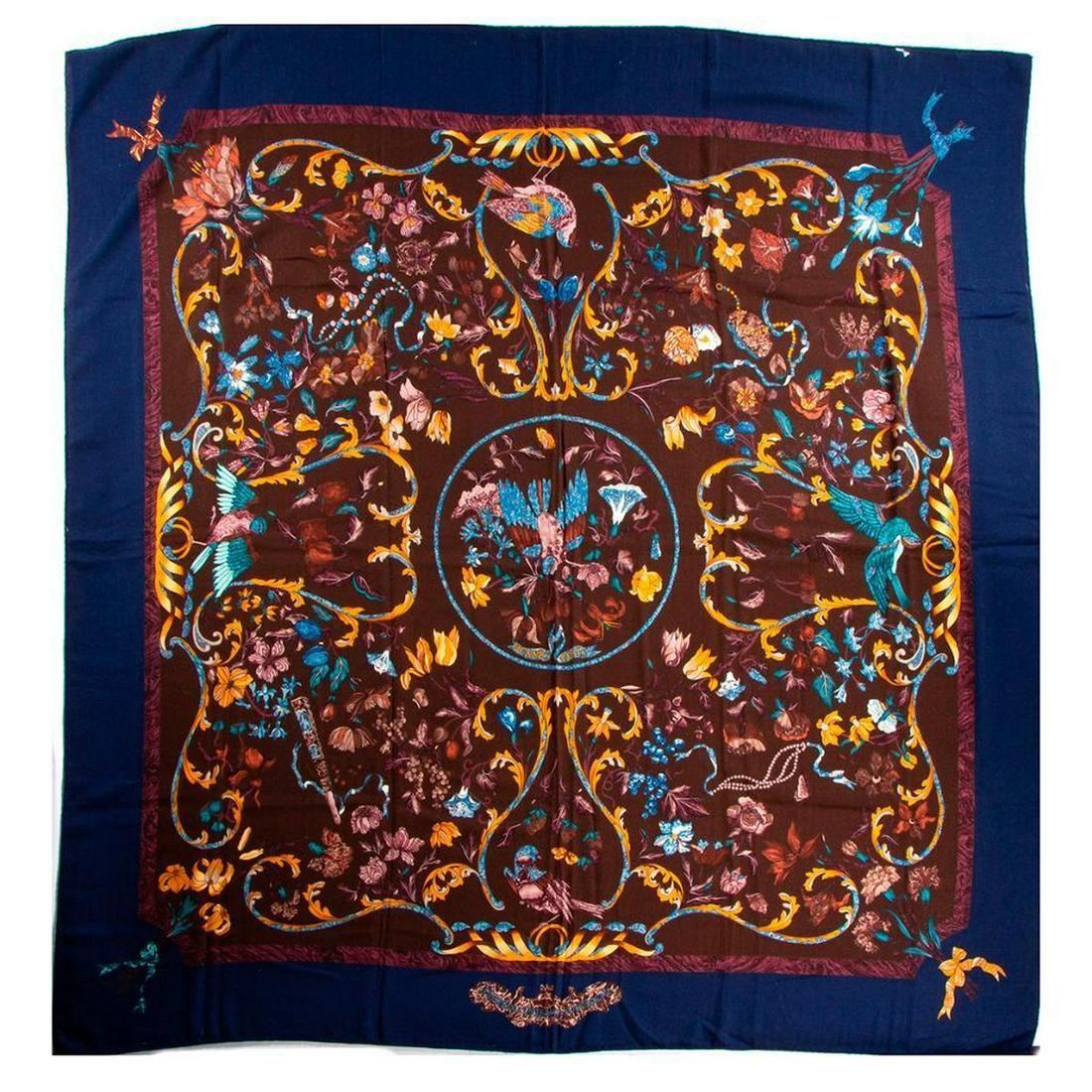 Hermes Cashmere & Silk Blend Shawl (1 of 4)