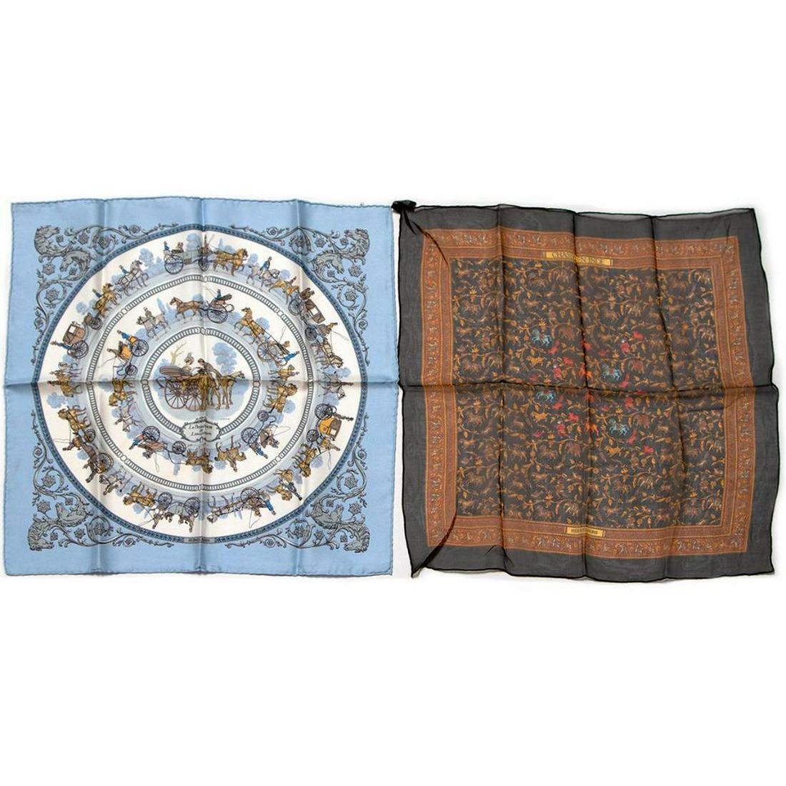 Two Hermes Pocket Squares (1 of 3)
