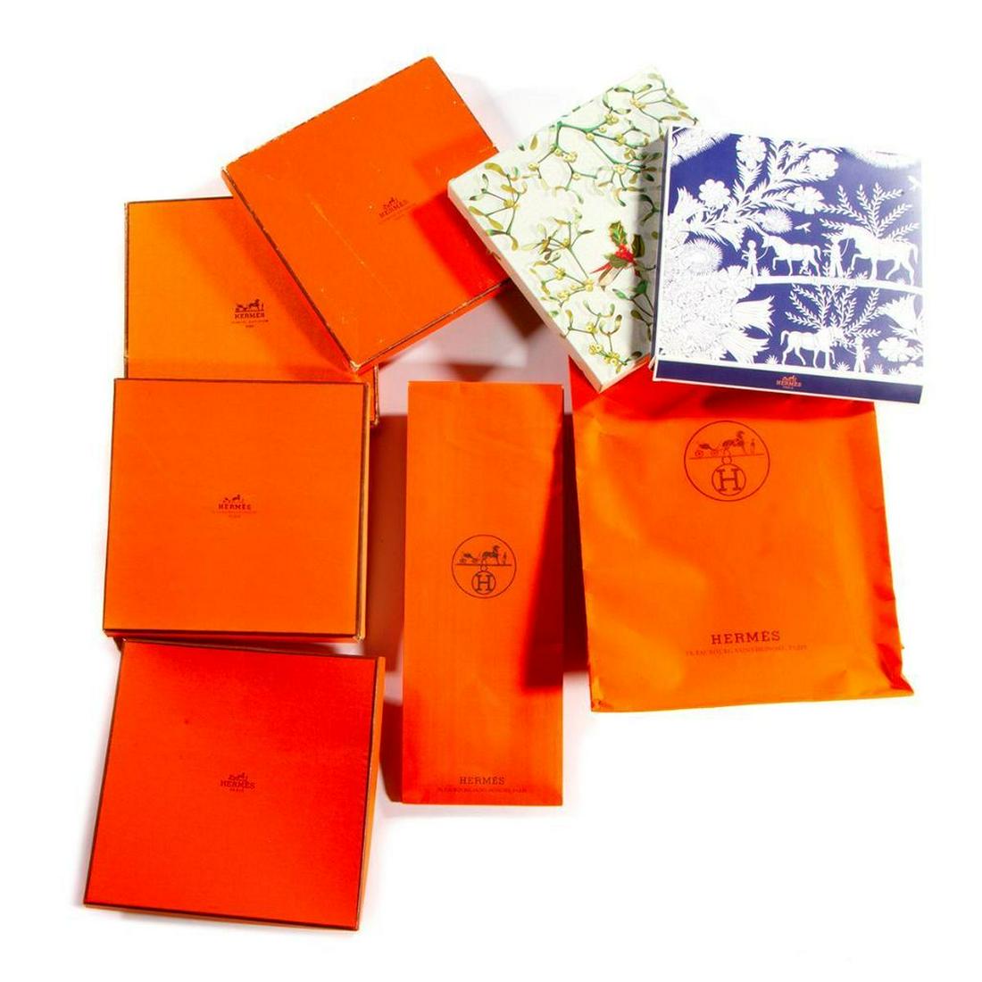 Hermes Boxs: A miscellaneous grouping of Hermes boxes.