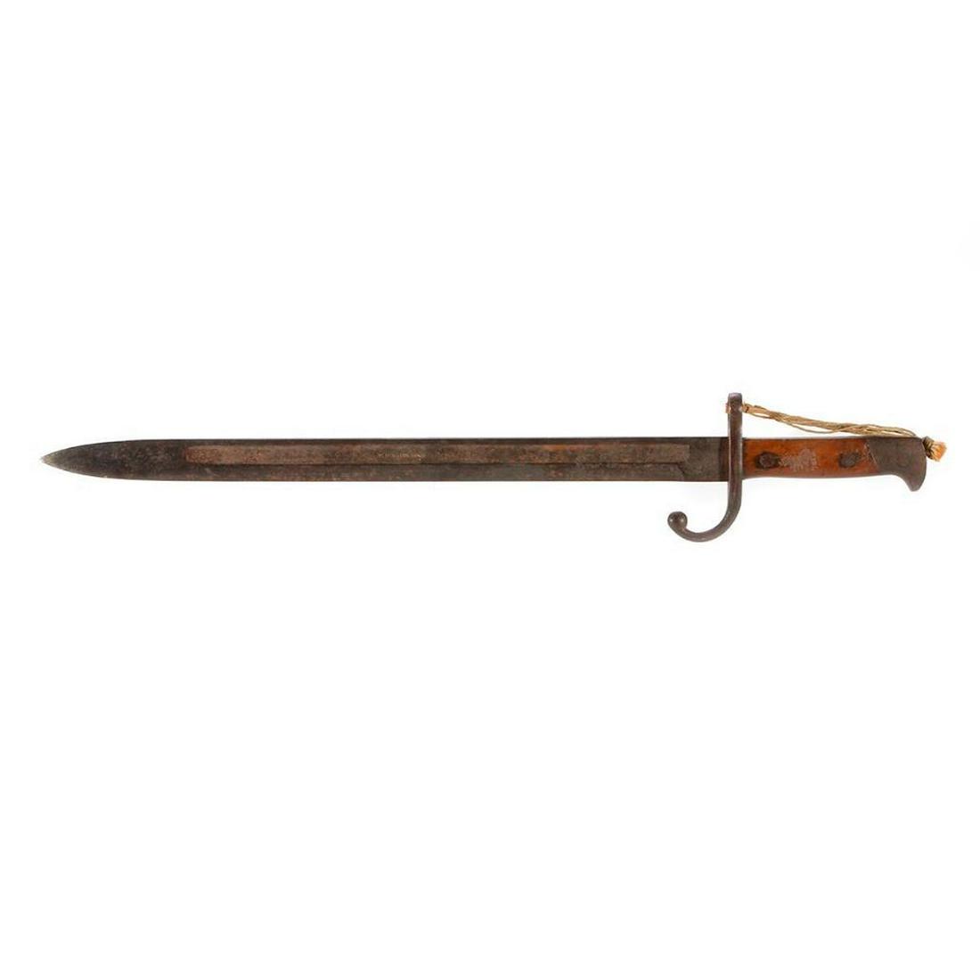 Bayonet.: A 19th century bayonet measuring 20 1/2 inches long.