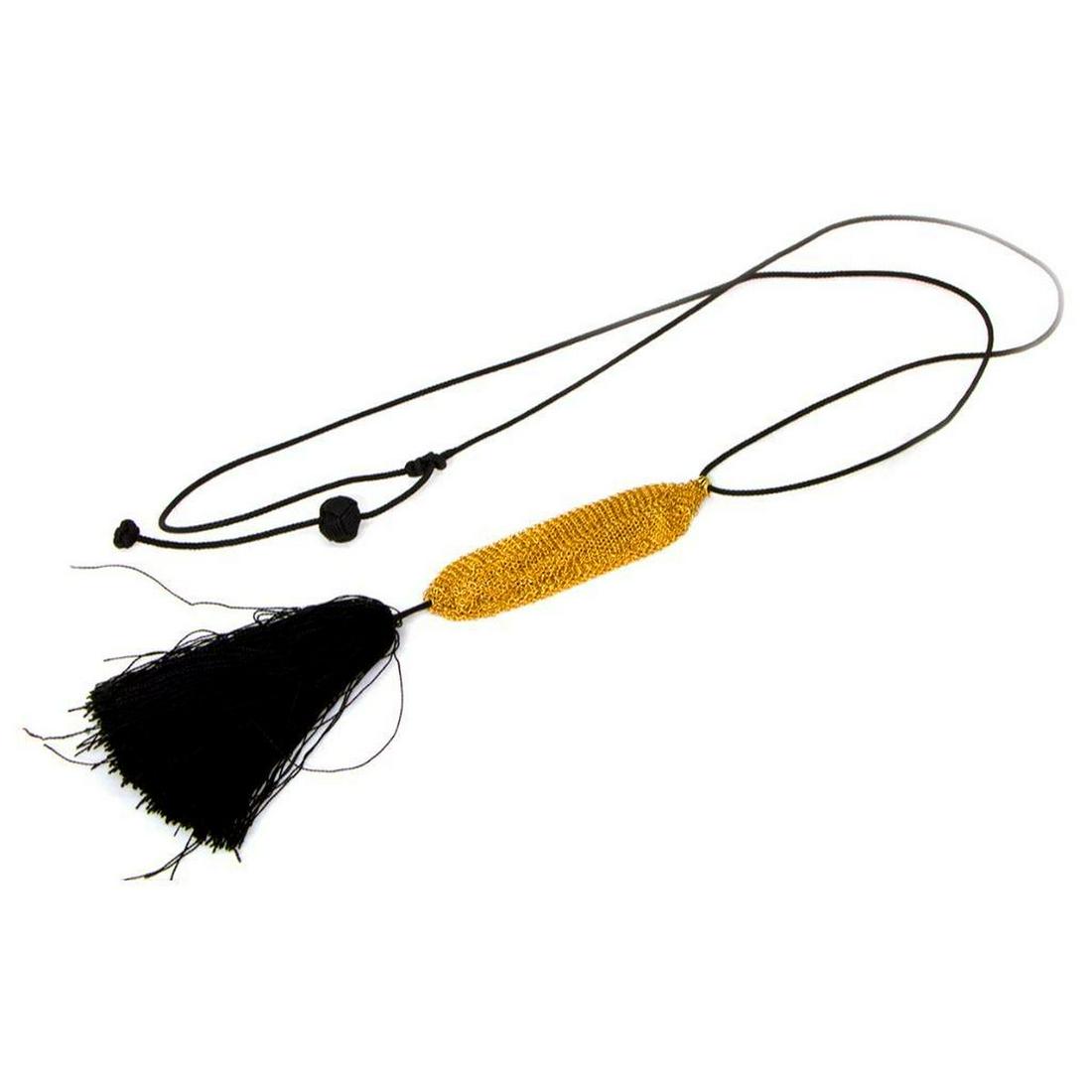 Tiffany Elsa Peretti 18k gold mesh purse necklace (1 of 1)