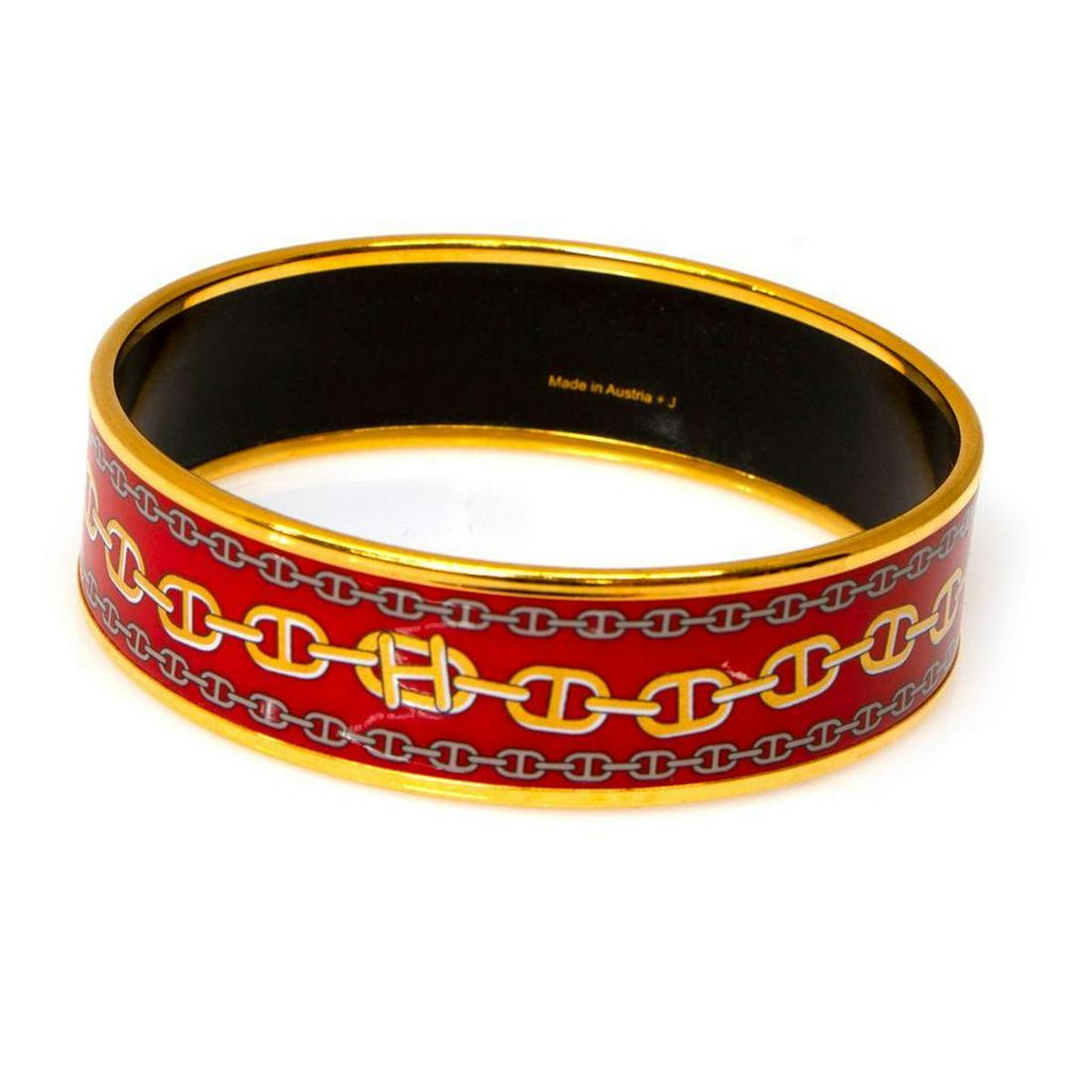 Hermes enamel bangle bracelet (1 of 2)