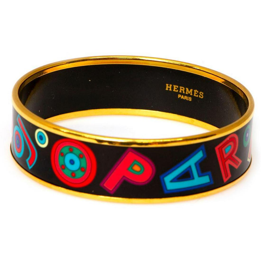 Hermes enamel bangle bracelet (1 of 3)
