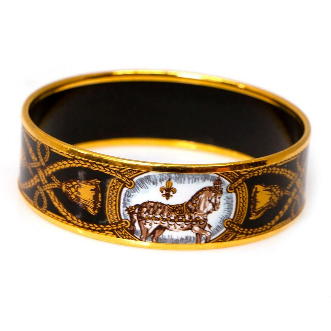 Hermes enamel bangle bracelet (1 of 4)