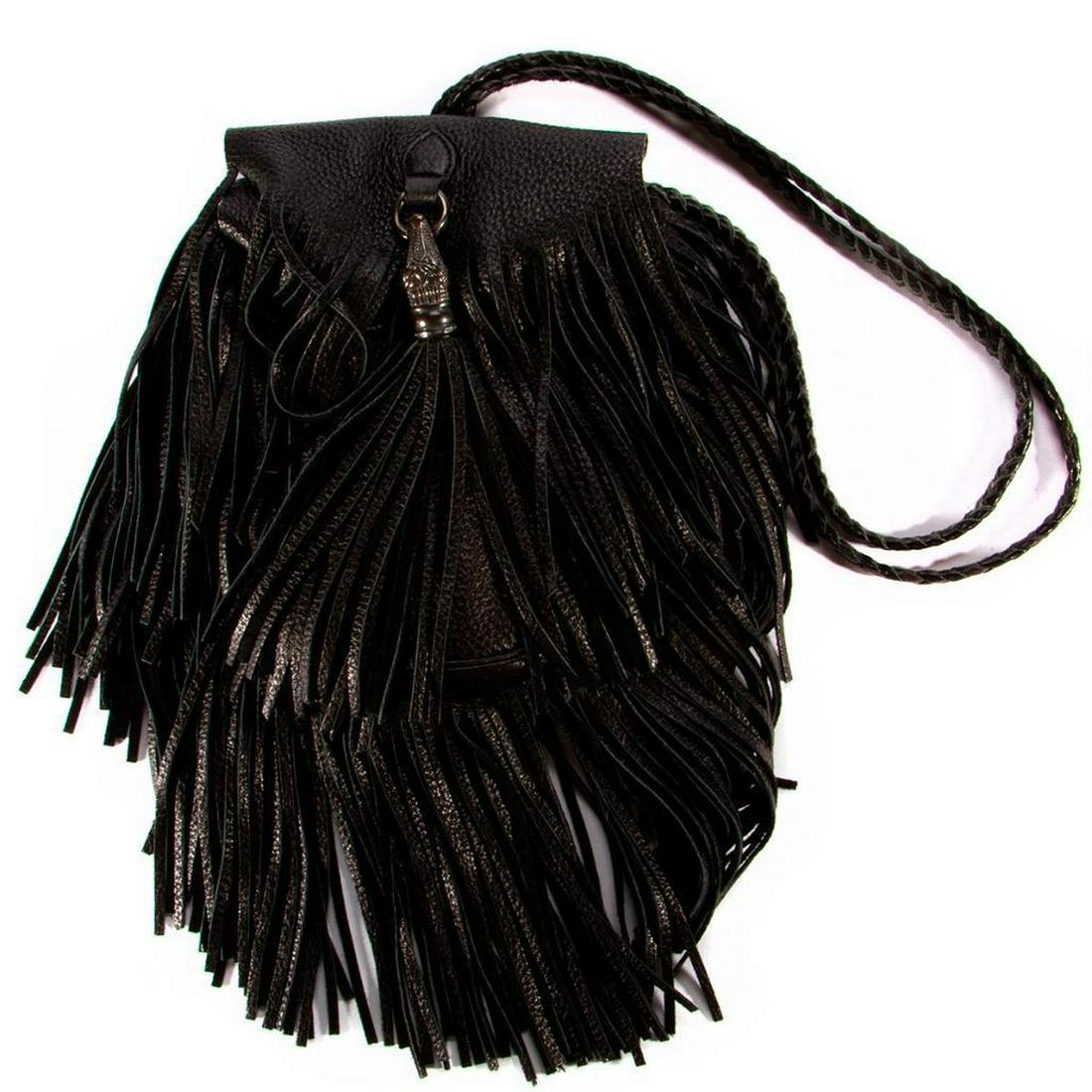 Kieselstein-Cord leather & silver fringe bag, 1993 (1 of 8)