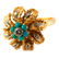 Seed Pearl, Turquoise & 18k Gold Bracelet & Ring - 7