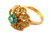 Seed Pearl, Turquoise & 18k Gold Bracelet & Ring - 9