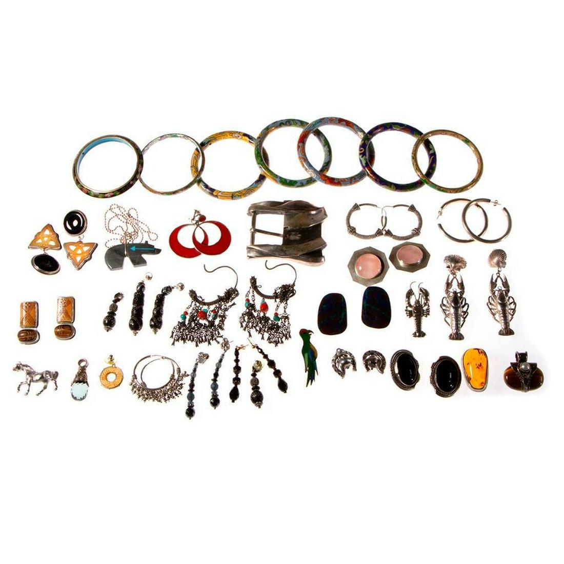 Collection of gem-set and silver jewelry (1 of 5)