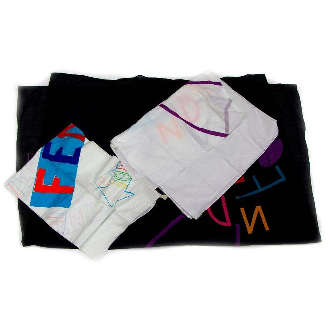 Three Fendi cotton scarves (1 of 3)