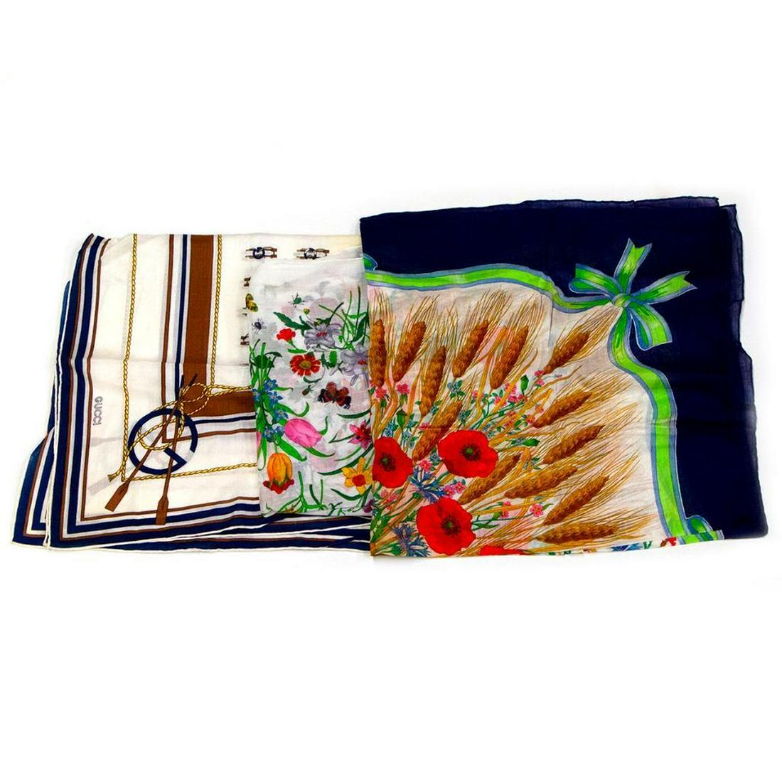 Three Gucci cotton scarves (1 of 4)
