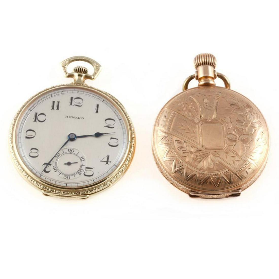 E. Howard 14k Gold Openface Pocketwatch, circa 1920 (1 of 8)