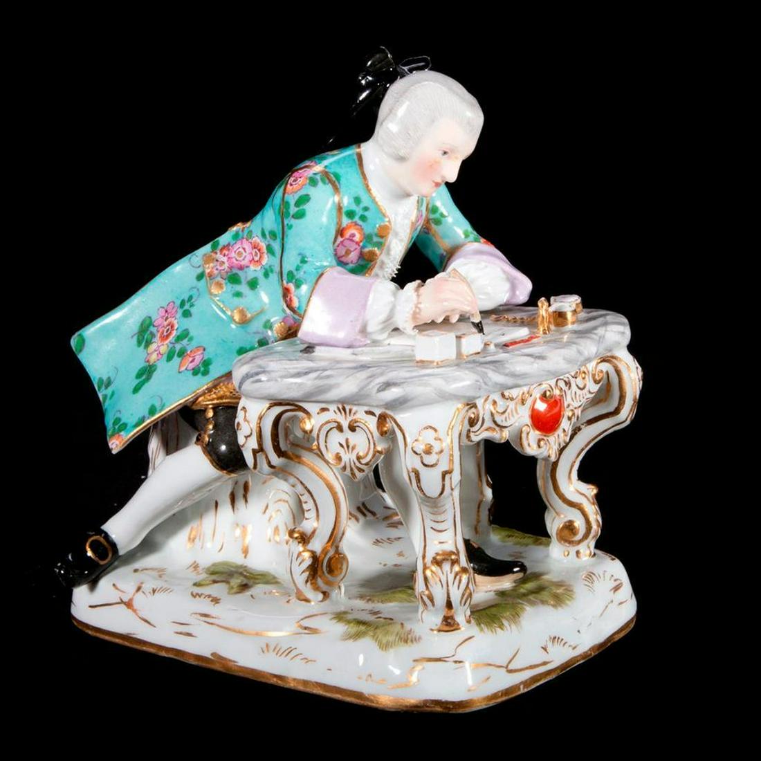 A Meissen figure. (1 of 9)