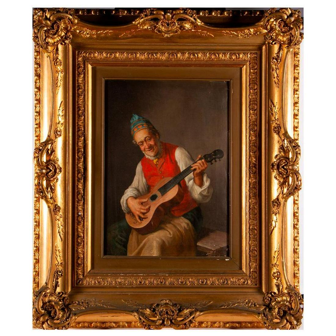 A 19th century Continental portrait. (1 of 5)