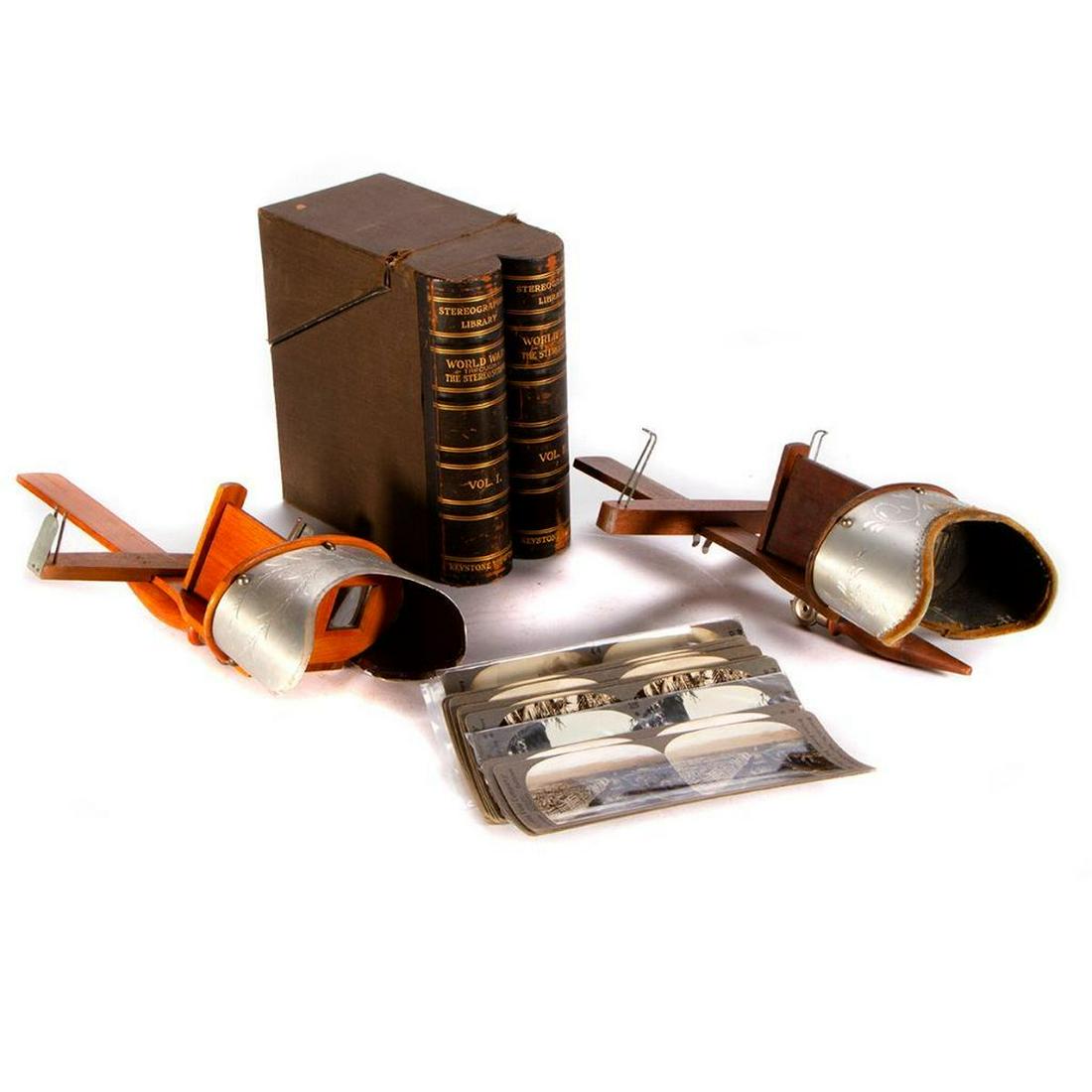 2 VOL. set of World War I through the Stereoscope (1 of 6)