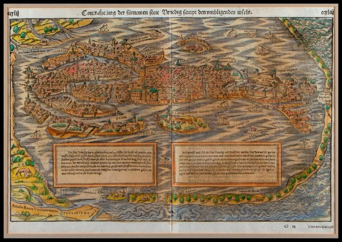 17th/18th century Venetian map (1 of 6)