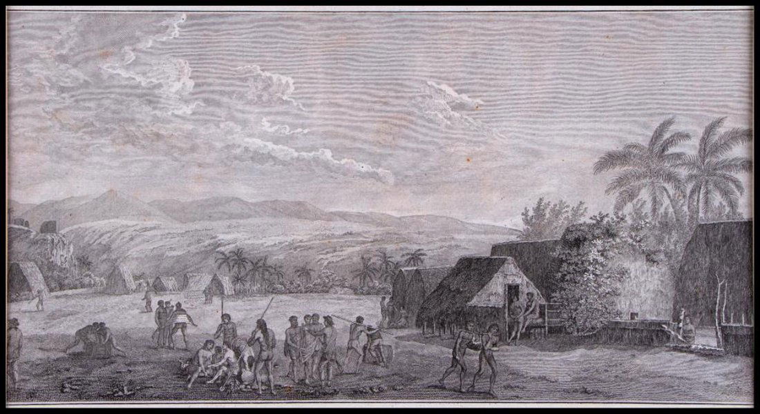 John WEBBER (1750-1793): Artist: John WEBBER (1750-1793). Title/Subject: Cook's Last Voyage. Signature: signed in plate. Medium: Copper plate engraving. Size image: 11 x 16 1/2 in. Size frame: 20 x 26 1/2 in. Created: 18th ce