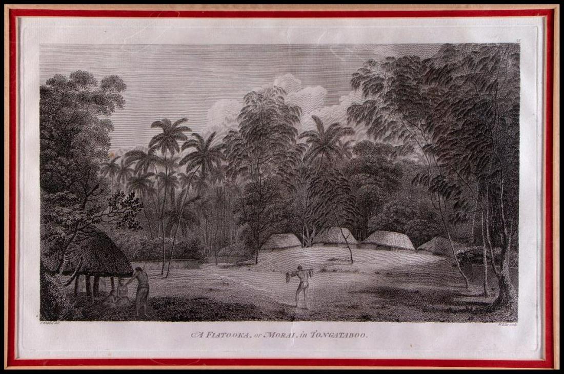 John WEBBER (1750-1793): Artist: John WEBBER (1750-1793). Title/Subject: Cook's Last Voyage. Signature: signed in plate. Medium: Copper plate engraving. Size image: 11 x 16 1/2 in. Size frame: 20 x 26 1/2 in. Created: 18th ce