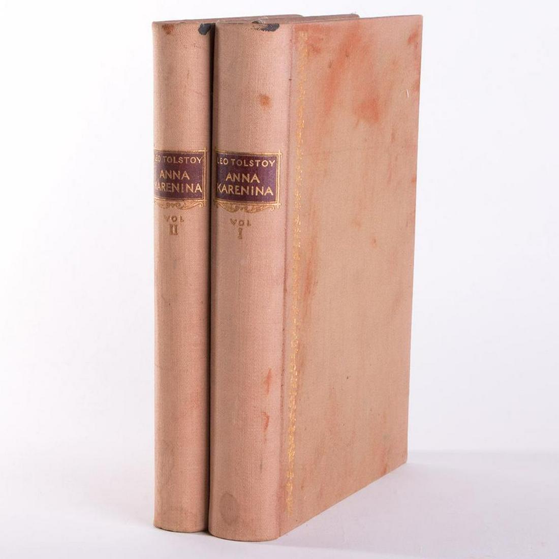 Leo Tolstoy, Anna Karenina: Title: Anna Karenina Author: Leo Tolstoy Place: Moscow in U.S.S.R Publisher: Limited Editions Club Date: 1933 Description: Cloth cover. Two volumes. Condition: Very good condition. Black mark on top 