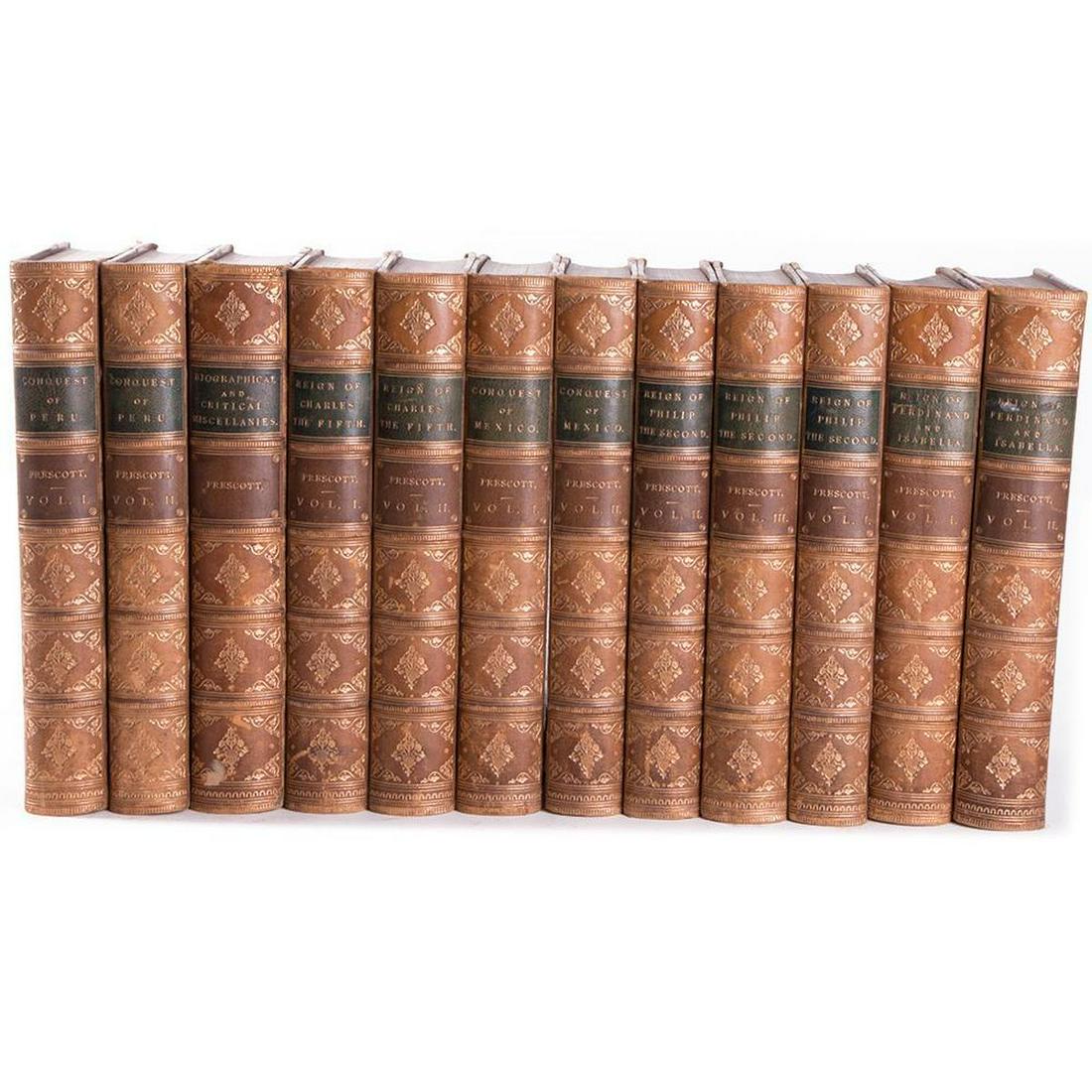Twelve volumes by William H. Prescott (1 of 5)