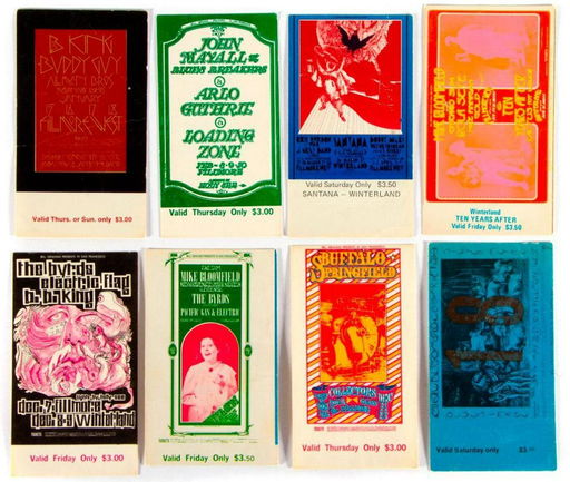 Unused Tickets And Backstage Passes Jun 27 Turner Auctions Appraisals In Ca