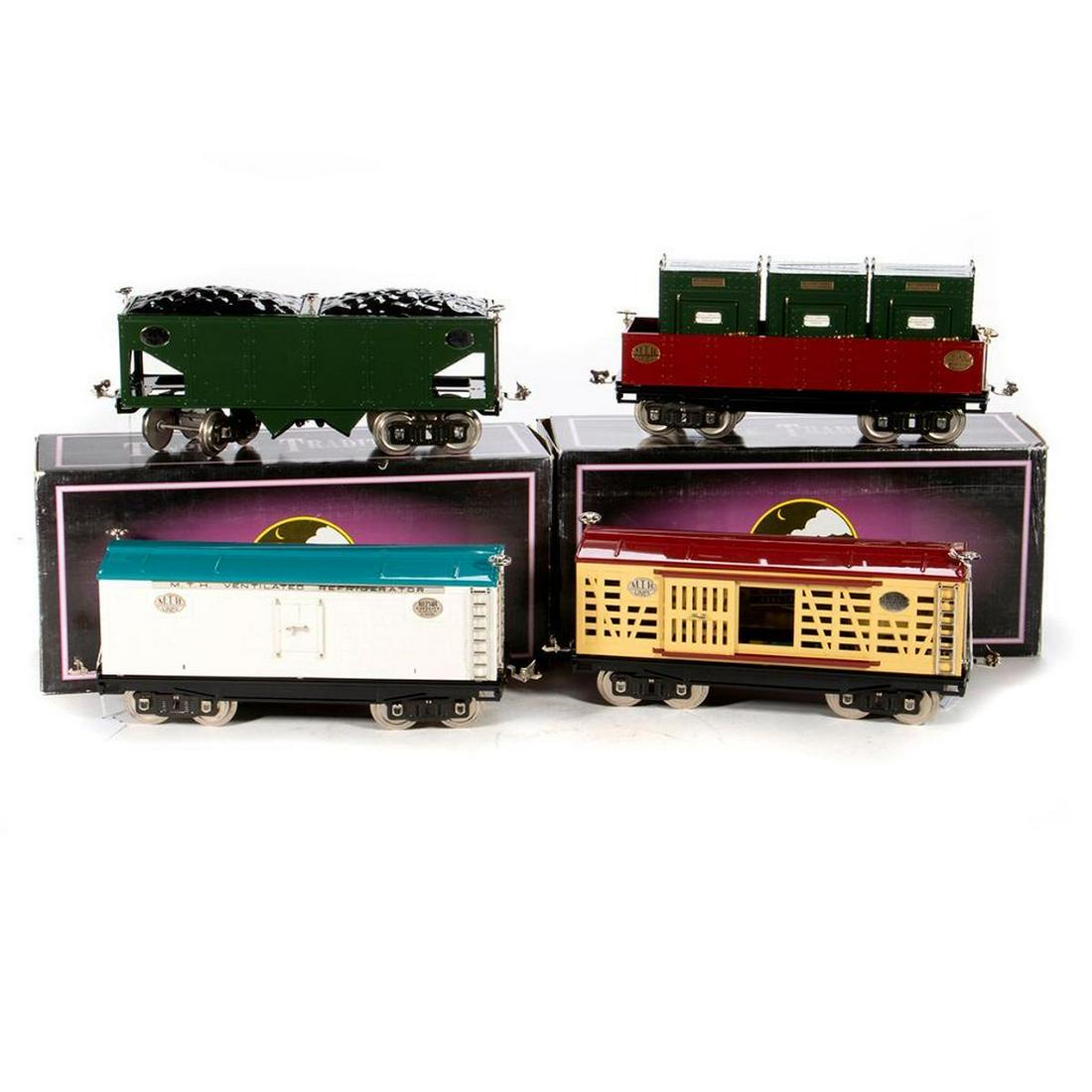 Standard Gauge (4) MTH Tinplate Traditions Freight Cars (1 of 6)