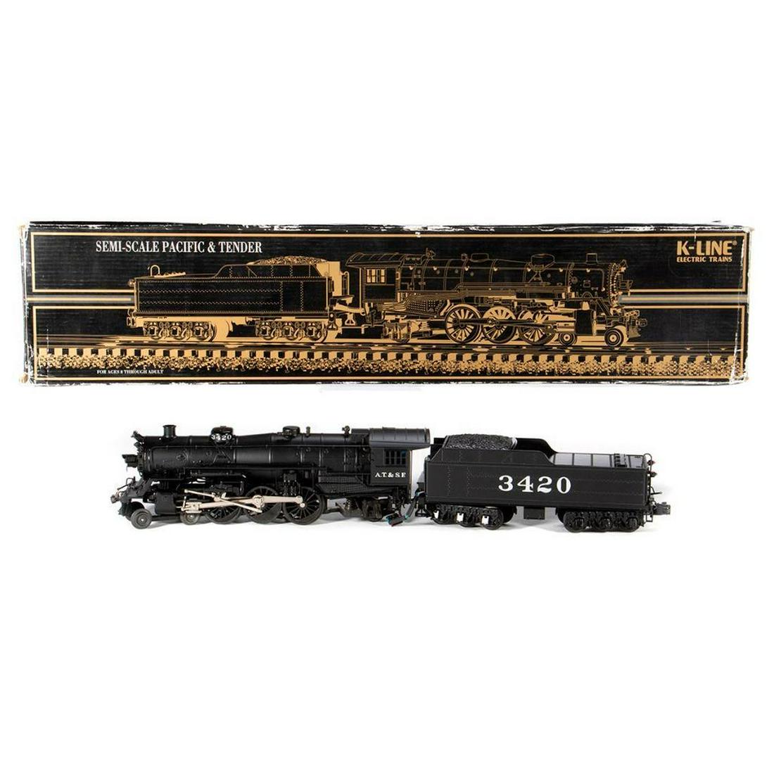 O Gauge K-Line K3330-3420 Santa Fe Semi Scale 4-6-2 (1 of 5)